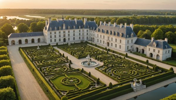 Châteaux de la Loire et jardins à la française historiques