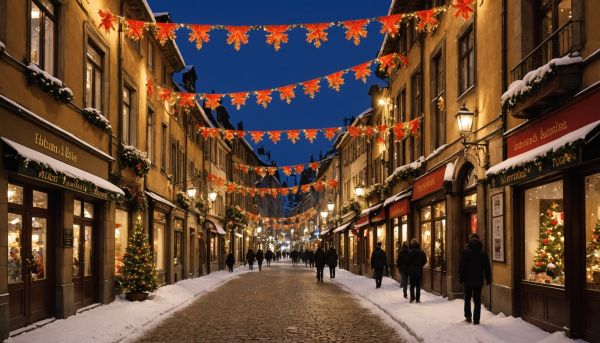 Les illuminations de Noël transforment l extérieur la nuit