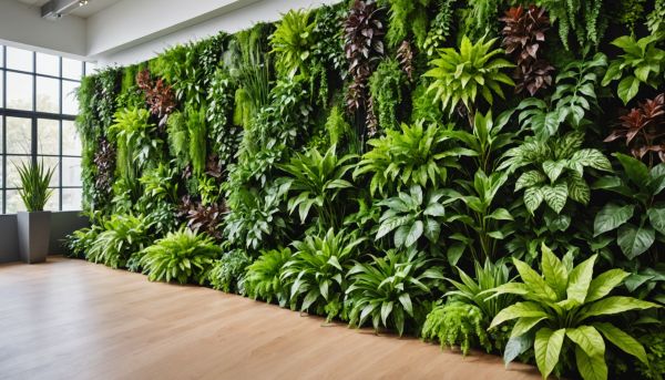 Murs végétaux intérieurs et carrés potagers surélevés chics